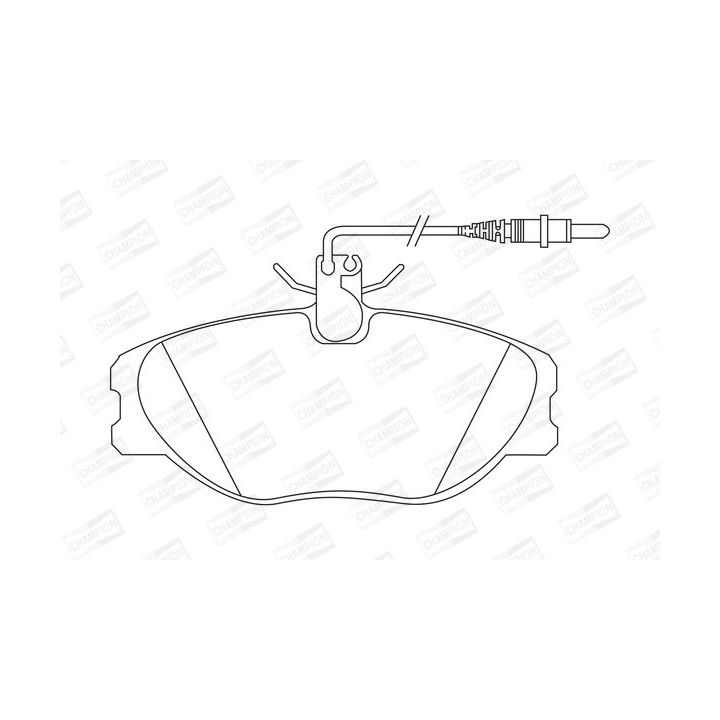 Stabdžių trinkelių rinkinys, diskinis stabdys CHAMPION 571838CH