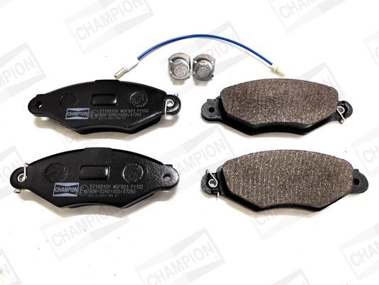 Stabdžių trinkelių rinkinys, diskinis stabdys CHAMPION 571931CH