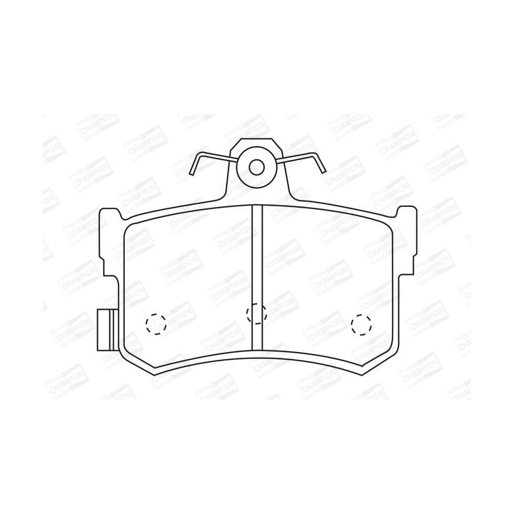 Stabdžių trinkelių rinkinys, diskinis stabdys CHAMPION 571938CH