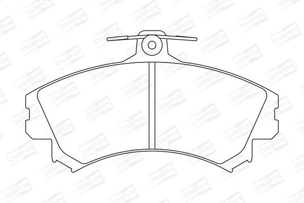 Stabdžių trinkelių rinkinys, diskinis stabdys CHAMPION 571940CH