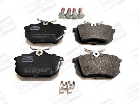 Stabdžių trinkelių rinkinys, diskinis stabdys CHAMPION 571941CH