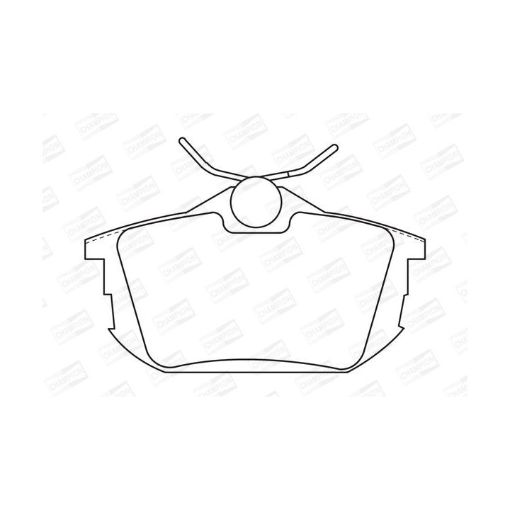 Stabdžių trinkelių rinkinys, diskinis stabdys CHAMPION 571941CH