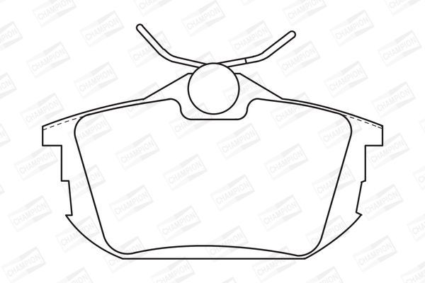 Stabdžių trinkelių rinkinys, diskinis stabdys CHAMPION 571941CH