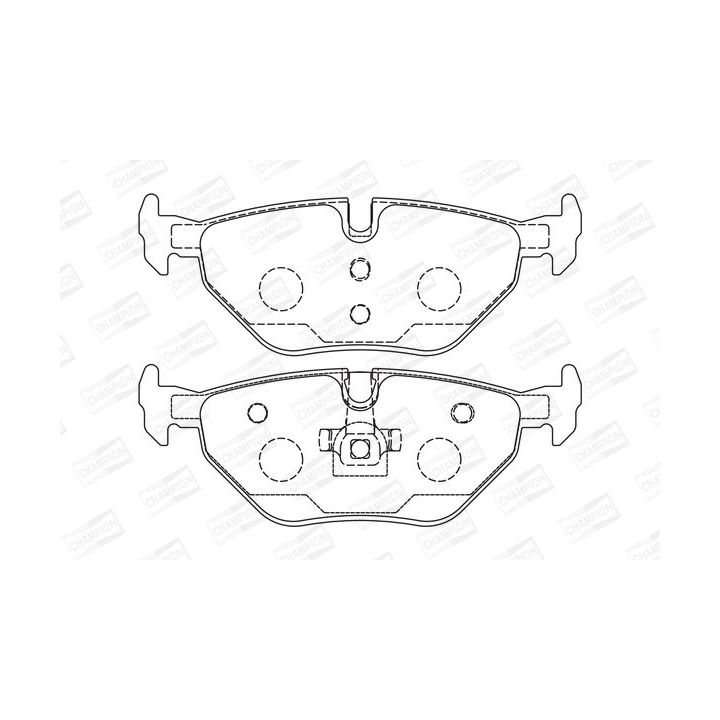 Stabdžių trinkelių rinkinys, diskinis stabdys CHAMPION 571960CH