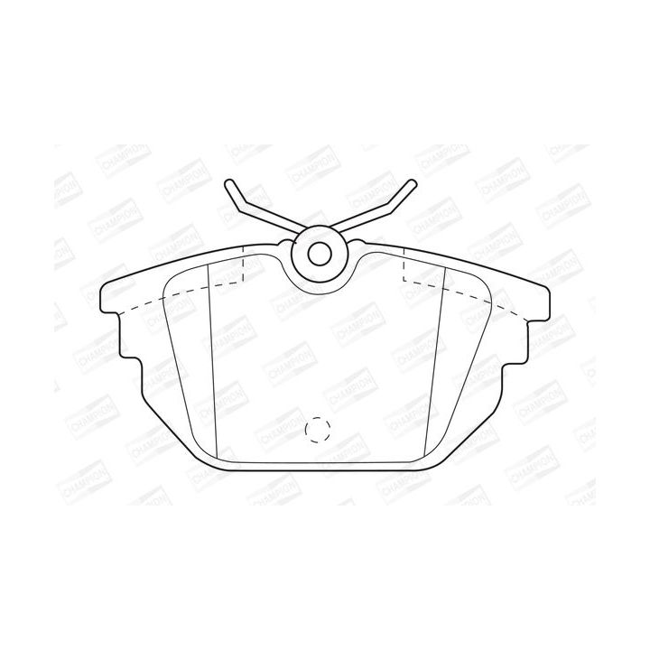 Stabdžių trinkelių rinkinys, diskinis stabdys CHAMPION 571979CH