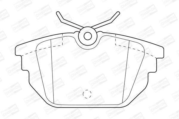 Stabdžių trinkelių rinkinys, diskinis stabdys CHAMPION 571979CH