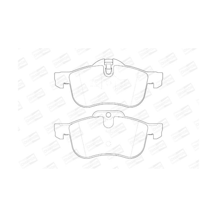 Stabdžių trinkelių rinkinys, diskinis stabdys CHAMPION 571980CH