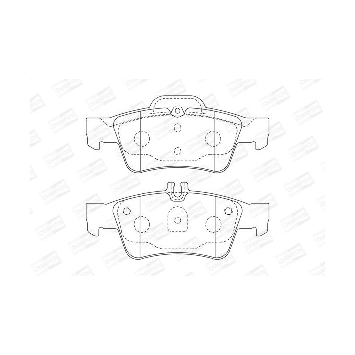 Stabdžių trinkelių rinkinys, diskinis stabdys CHAMPION 571989CH