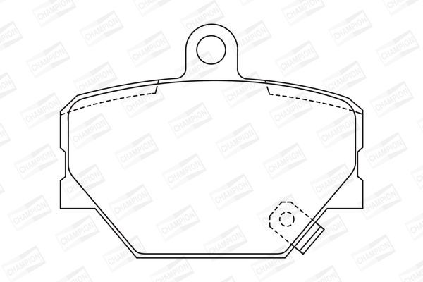 Stabdžių trinkelių rinkinys, diskinis stabdys CHAMPION 571995CH