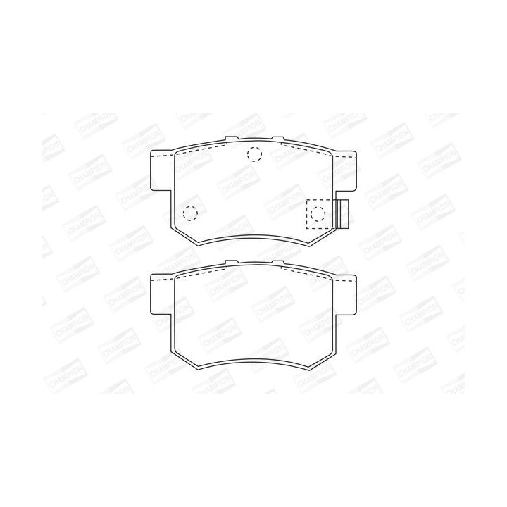 Stabdžių trinkelių rinkinys, diskinis stabdys CHAMPION 572138CH