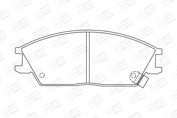 Stabdžių trinkelių rinkinys, diskinis stabdys CHAMPION 572269CH