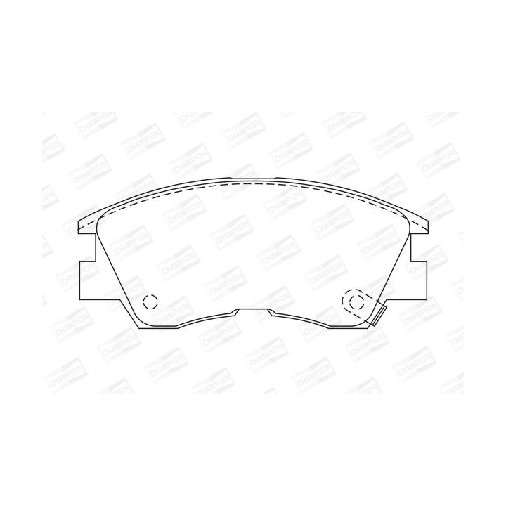 Stabdžių trinkelių rinkinys, diskinis stabdys CHAMPION 572281CH