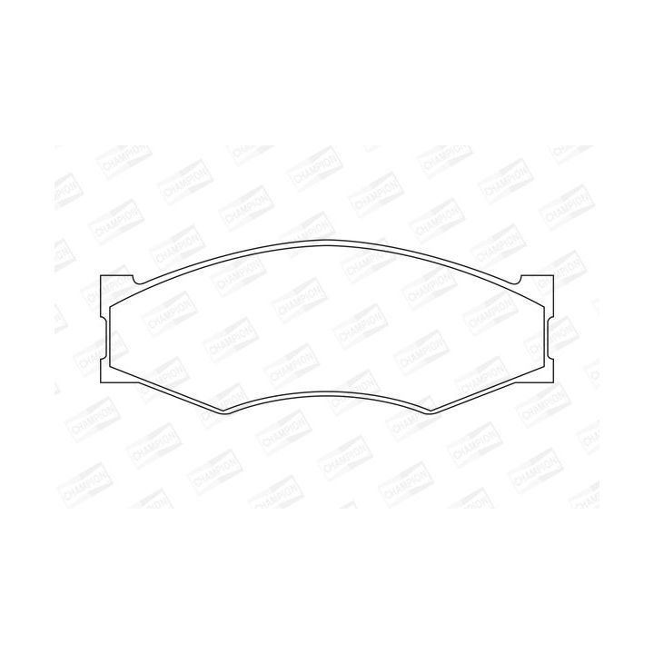 Stabdžių trinkelių rinkinys, diskinis stabdys CHAMPION 572312CH