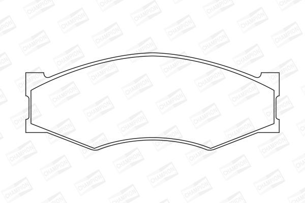 Stabdžių trinkelių rinkinys, diskinis stabdys CHAMPION 572312CH