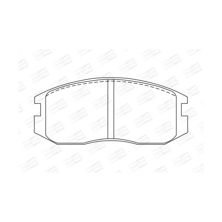 Stabdžių trinkelių rinkinys, diskinis stabdys CHAMPION 572375CH