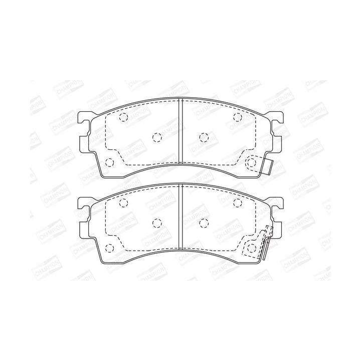 Stabdžių trinkelių rinkinys, diskinis stabdys CHAMPION 572434CH