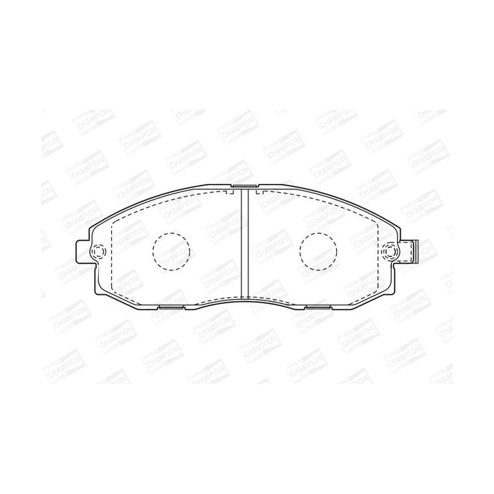 Stabdžių trinkelių rinkinys, diskinis stabdys CHAMPION 572442CH