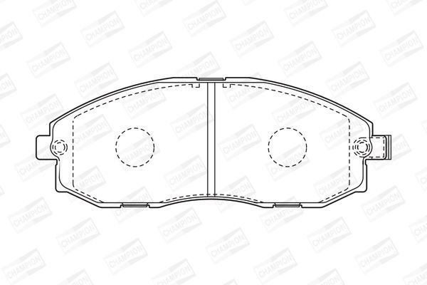 Stabdžių trinkelių rinkinys, diskinis stabdys CHAMPION 572442CH