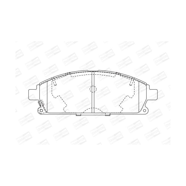 Stabdžių trinkelių rinkinys, diskinis stabdys CHAMPION 572466CH