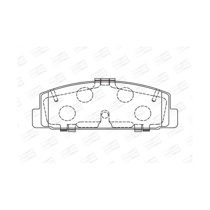 Stabdžių trinkelių rinkinys, diskinis stabdys CHAMPION 572490CH