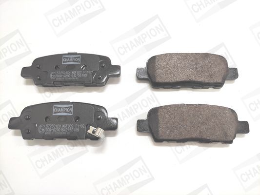 Stabdžių trinkelių rinkinys, diskinis stabdys CHAMPION 572501CH