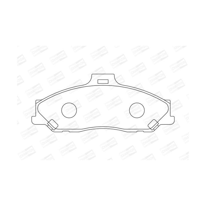 Stabdžių trinkelių rinkinys, diskinis stabdys CHAMPION 572537CH