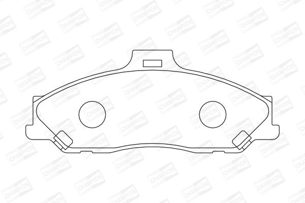 Stabdžių trinkelių rinkinys, diskinis stabdys CHAMPION 572537CH