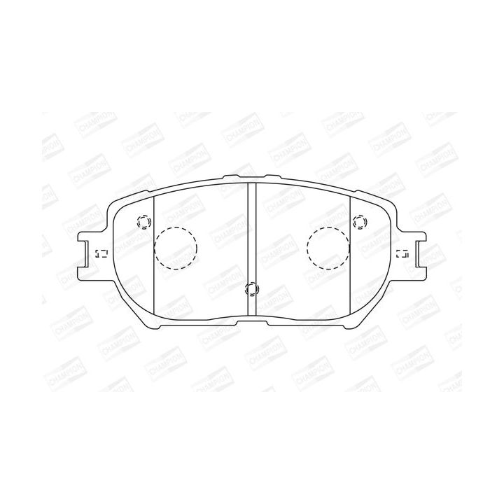 Stabdžių trinkelių rinkinys, diskinis stabdys CHAMPION 572553CH