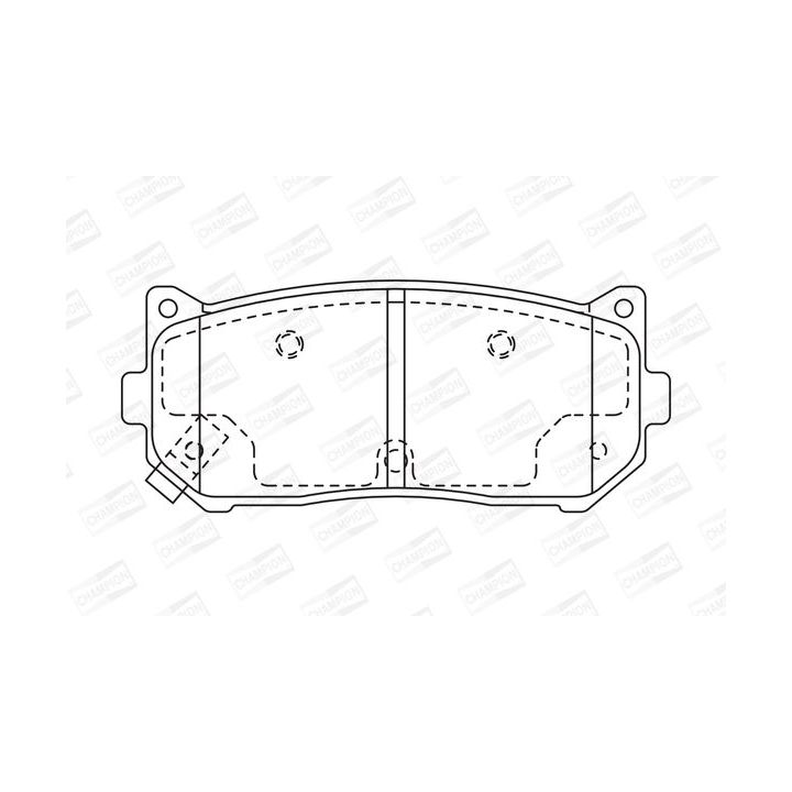 Stabdžių trinkelių rinkinys, diskinis stabdys CHAMPION 572556CH