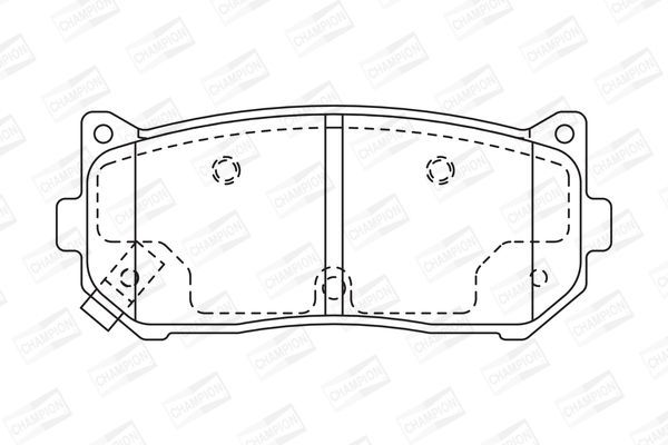 Stabdžių trinkelių rinkinys, diskinis stabdys CHAMPION 572556CH