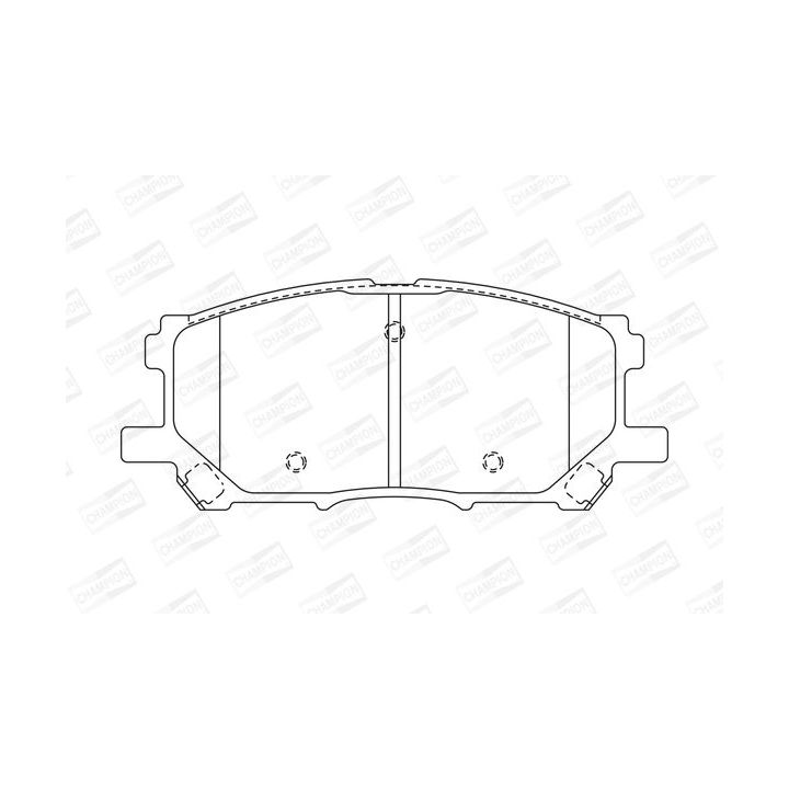 Stabdžių trinkelių rinkinys, diskinis stabdys CHAMPION 572562CH