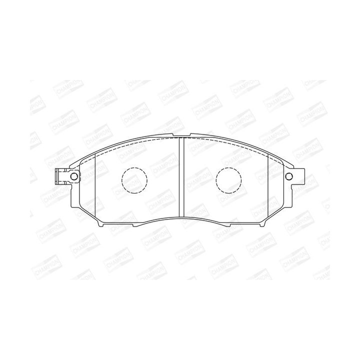 Stabdžių trinkelių rinkinys, diskinis stabdys CHAMPION 572575CH