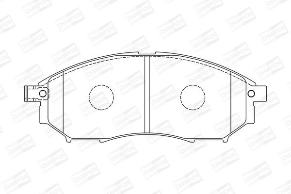 Stabdžių trinkelių rinkinys, diskinis stabdys CHAMPION 572575CH