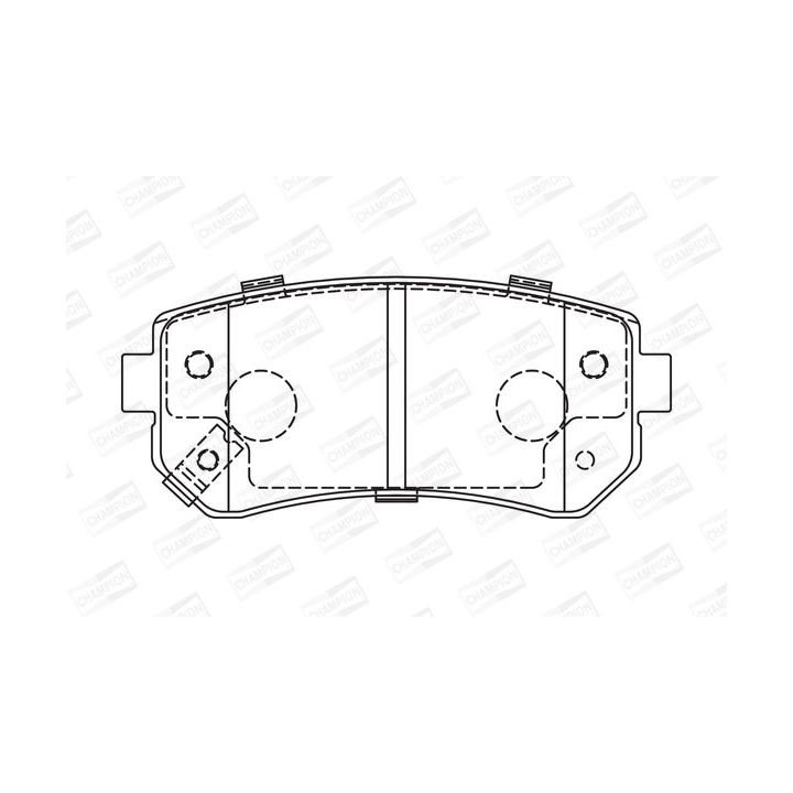 Stabdžių trinkelių rinkinys, diskinis stabdys CHAMPION 572590CH