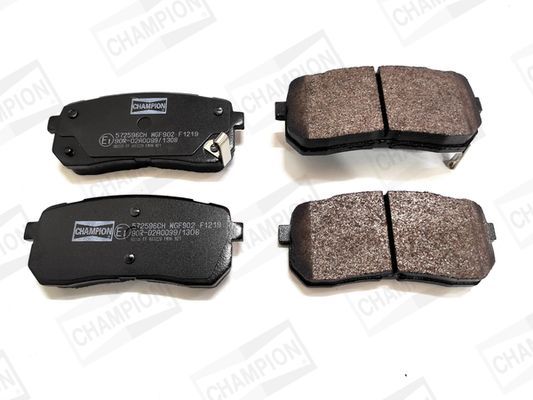 Stabdžių trinkelių rinkinys, diskinis stabdys CHAMPION 572596CH