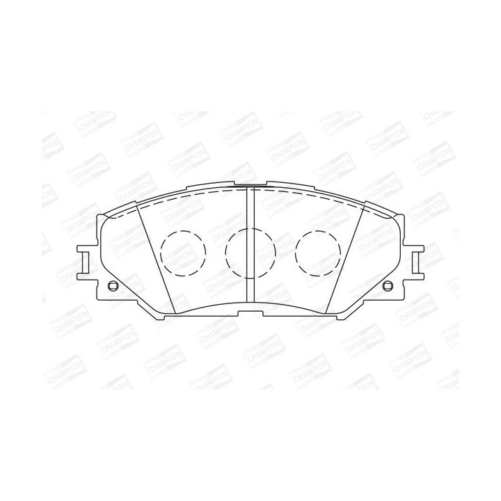 Stabdžių trinkelių rinkinys, diskinis stabdys CHAMPION 572598CH