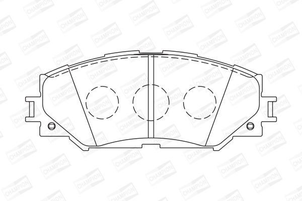 Stabdžių trinkelių rinkinys, diskinis stabdys CHAMPION 572598CH