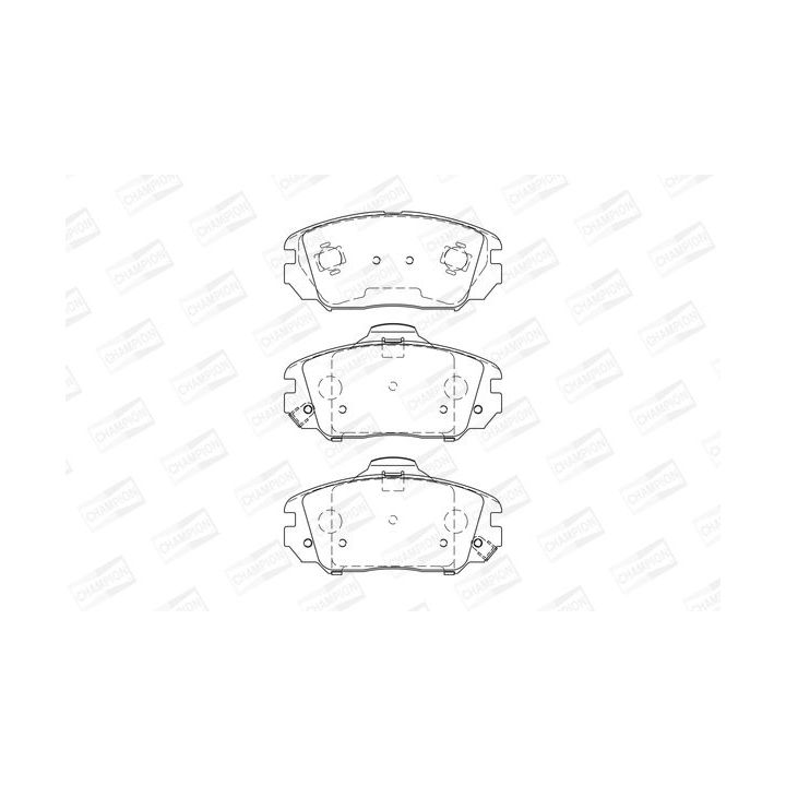 Stabdžių trinkelių rinkinys, diskinis stabdys CHAMPION 572616CH