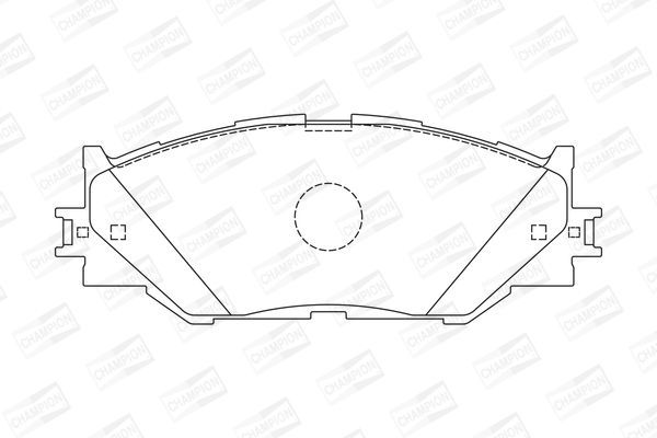 Stabdžių trinkelių rinkinys, diskinis stabdys CHAMPION 572620CH