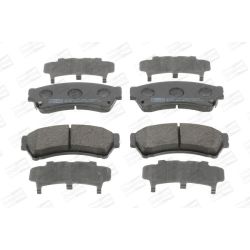 Stabdžių trinkelių rinkinys, diskinis stabdys CHAMPION 572628CH