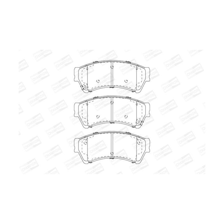 Stabdžių trinkelių rinkinys, diskinis stabdys CHAMPION 572628CH