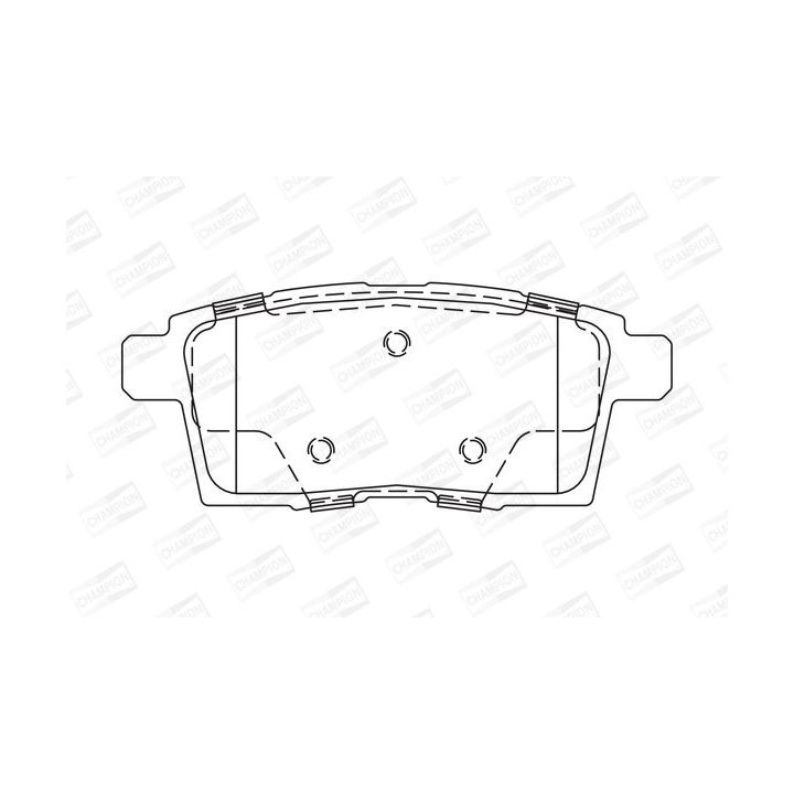 Stabdžių trinkelių rinkinys, diskinis stabdys CHAMPION 572644CH