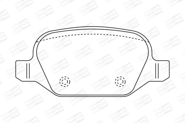 Stabdžių trinkelių rinkinys, diskinis stabdys CHAMPION 573014CH