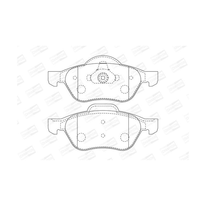 Stabdžių trinkelių rinkinys, diskinis stabdys CHAMPION 573016CH