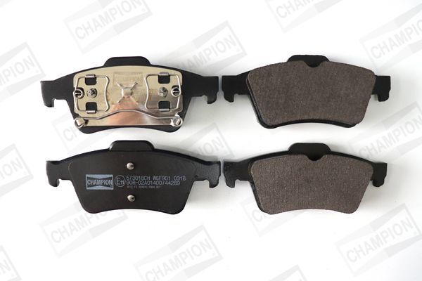 Stabdžių trinkelių rinkinys, diskinis stabdys CHAMPION 573018CH