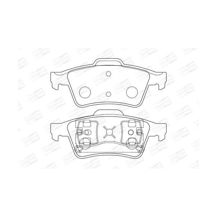 Stabdžių trinkelių rinkinys, diskinis stabdys CHAMPION 573018CH