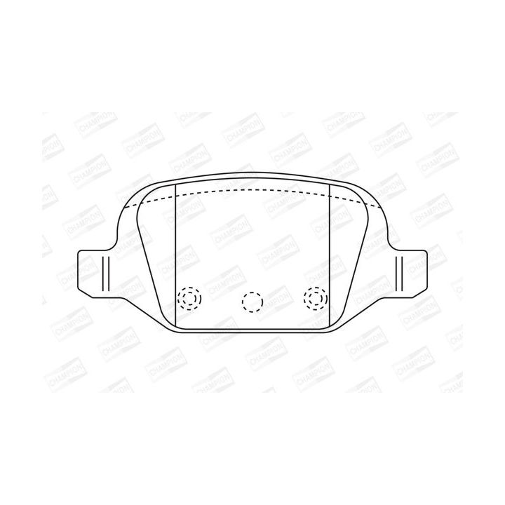 Stabdžių trinkelių rinkinys, diskinis stabdys CHAMPION 573019CH