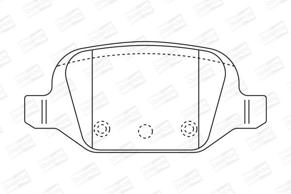 Stabdžių trinkelių rinkinys, diskinis stabdys CHAMPION 573019CH