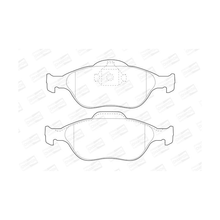 Stabdžių trinkelių rinkinys, diskinis stabdys CHAMPION 573041CH