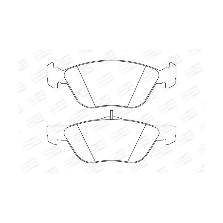 Stabdžių trinkelių rinkinys, diskinis stabdys CHAMPION 573042CH